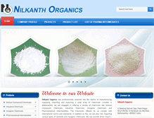 Tablet Screenshot of nilkanthorganics.com